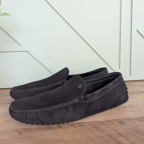 Tod\'s Elegant Black Suede Slip-Ons main image 5